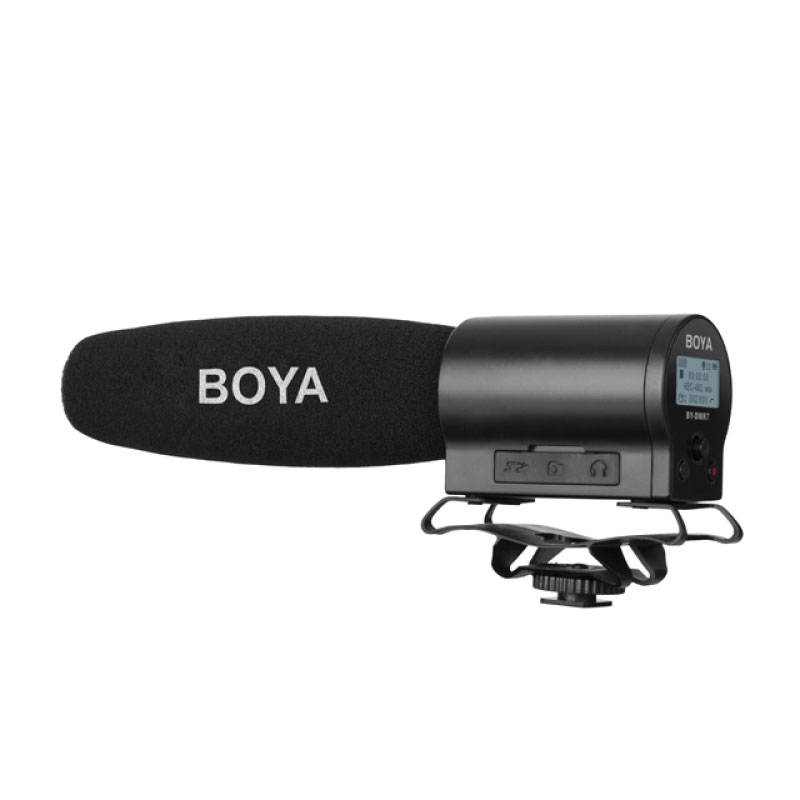 Boya BY‐DMR7 Shotgun Mic with Flash Recorder